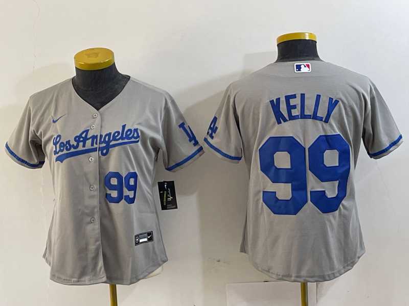 Women's Los Angeles Dodgers #99 Joe Kelly Number Grey With Los Stitched Cool Base Nike Jersey,We sell and wholesale Women's Los Angeles Dodgers #99 Joe Kelly Number Grey With Los Stitched Cool Base Nike Jersey on line form chian!